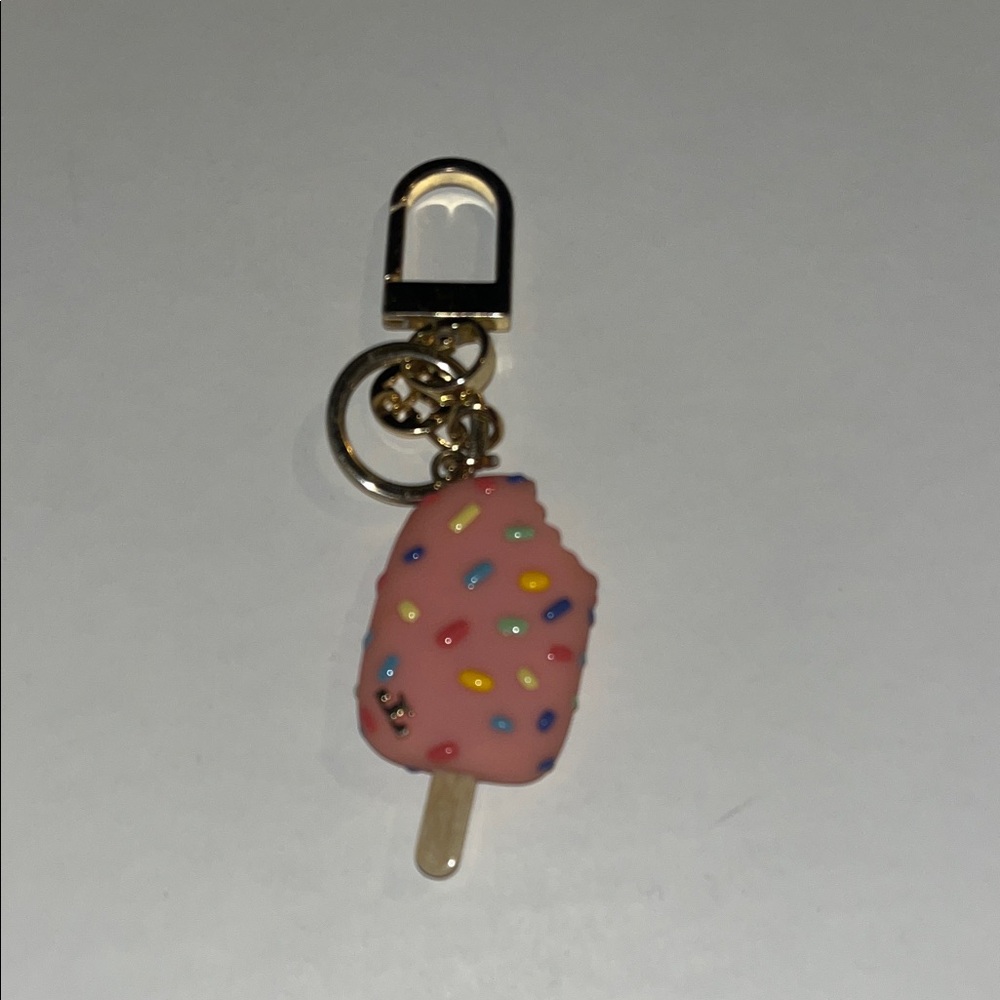 Tory Burch Pink Popsicle Charm Keychain - Picture 2 of 2